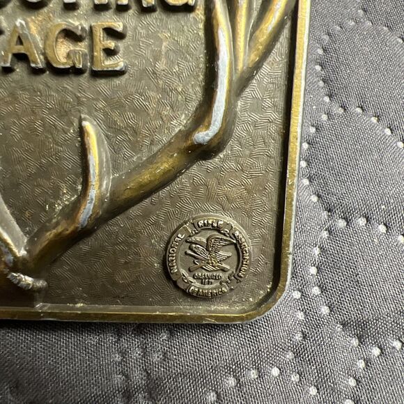 Vintage NRA Whittington Center “Preserving Our Shooting Heritage” Belt Buckle - Picture 5 of 6
